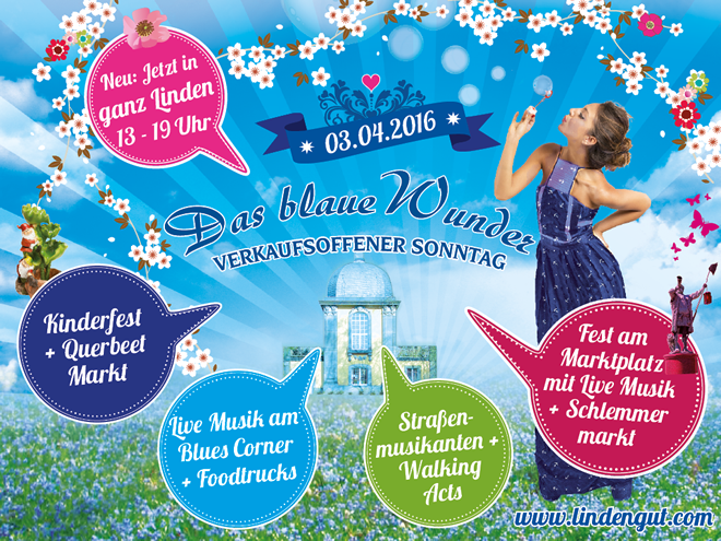 Neues von Lien en Giel, Who's That Girl, Cream, Miamou, Rendez-Vous, Fly London Sonnenbrillen / Einladung zum Blauen Wunder am 3. April mit Aktion 10 % auf Blaues bei ey Linda und kauf 3 zahl 2 im Outlet-Zimmer vom Schwesterherz