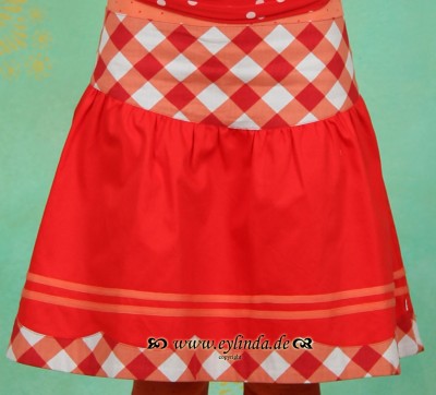 Blutsgeschwister Frühling Rock, Fein Fräulein Skirt, dolcevita-red-twill
