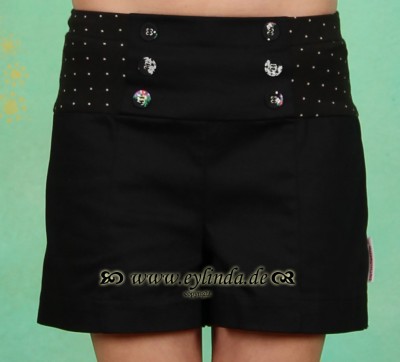 Blutsgeschwister Frühling Shorts, Hot Marlene Pants, black-biedermann-twill