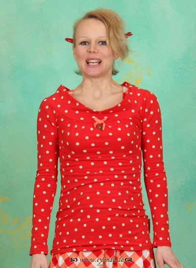 Blutsgeschwister Frühling Shirt, Körberl voll Glück, sugared-dots 