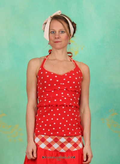 Blutsgeschwister Frühling Top, Waschmädeln Top, sugared-dots