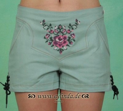 Blutsgeschwister Herbst Shorts, Schäppel Shorts, antique-green-jeans