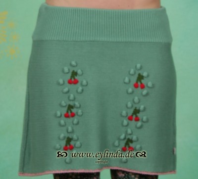 Blutsgeschwister Herbst Rock, Kurzer Feger, antique-green