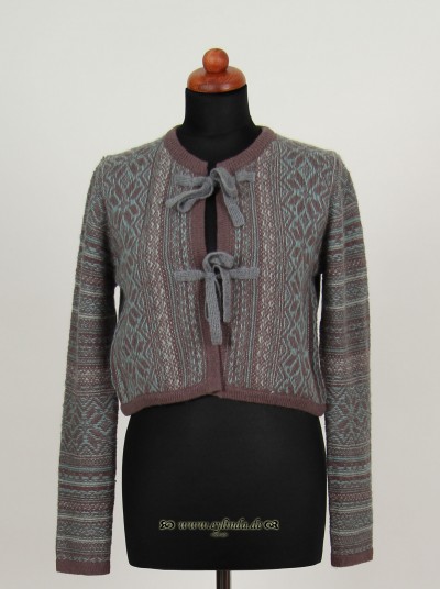 Noa Noa Winter Cardigan, Gemini Knit, platin