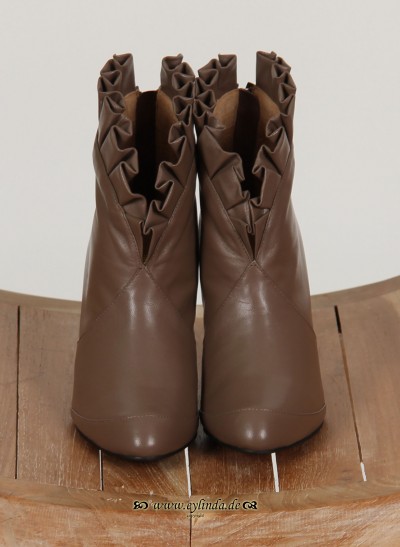Noa Noa Frühling Schuhe, Pleat Boot, dark-nature