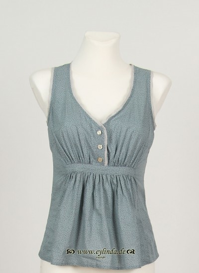 Noa Noa Frühling Top, Basic Voile Printed, haze