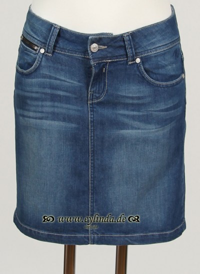 Noa Noa Frühling Jeans-Rock, Basic Denim, denim-blue