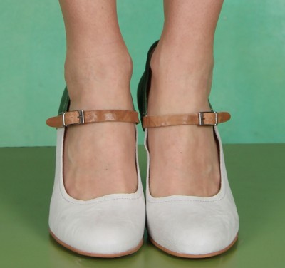 Grotesque Frühling Schuhe, Athena Buckle Pump , green