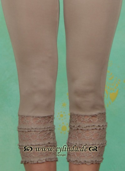Kaffe & Cream Sommer Leggins, Agnes, beige-tan