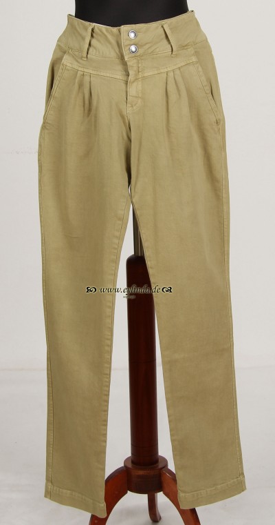 Noa Noa Sommer Hose, Basic-Pants-01, bee
