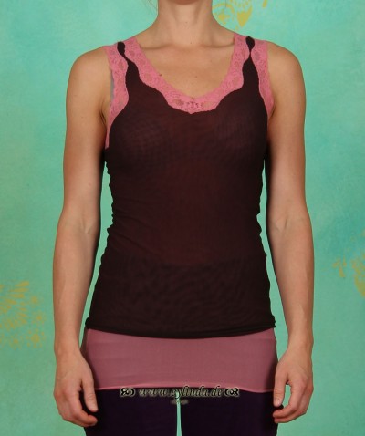 Lysgaard Herbst Top, IL-0512, chocolate-rouge