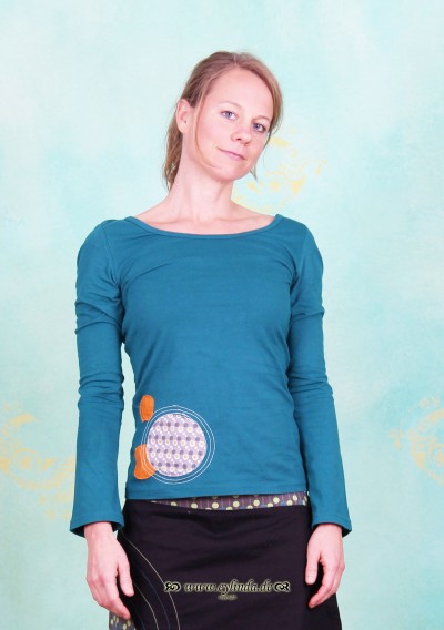 Tranquillo Herbst Shirt, TR10C34, petrol