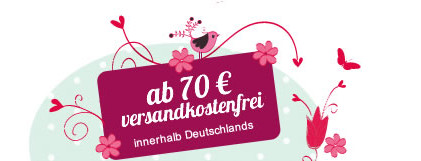 Versandkostenfrei innerhalb Deutschlands ab 70€