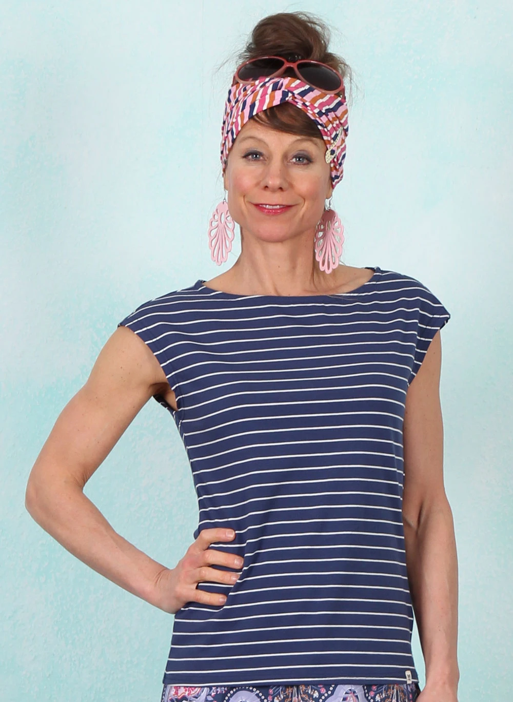 Top, Boxy Babe, romantic-feelings-stripes - Bild 1