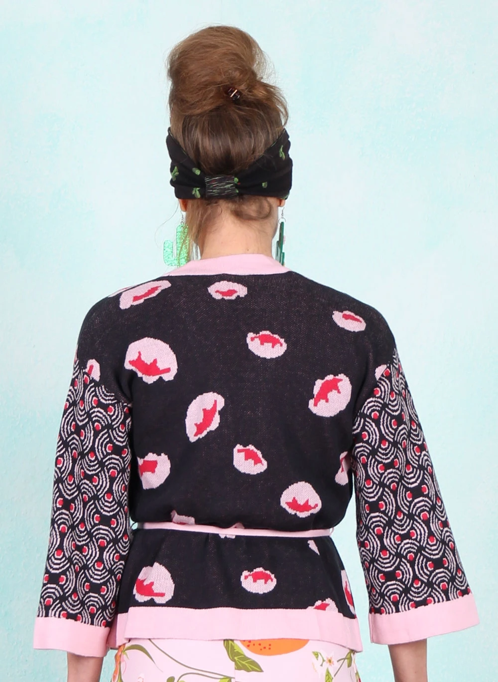 Cardigan, Mingle Mangle, artistic-pink-blossom - Bild 3