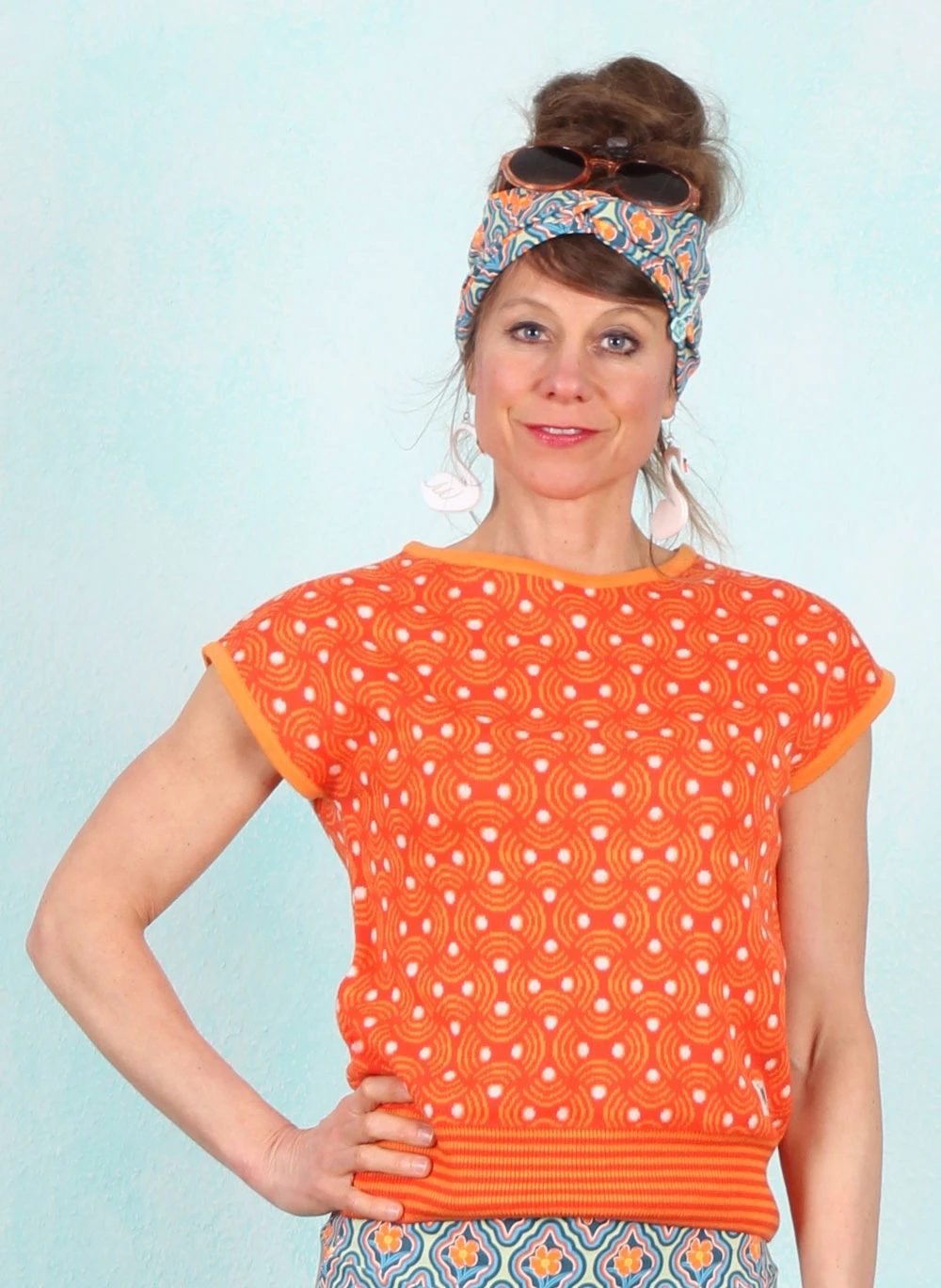Shirt, New Wave, white-pearl-rainbow - Bild 1