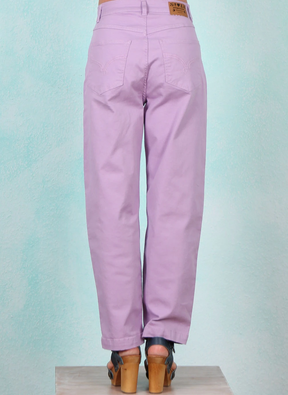 Hose, High Waist Olotte Remade, soft-lilac-herb - Bild 3