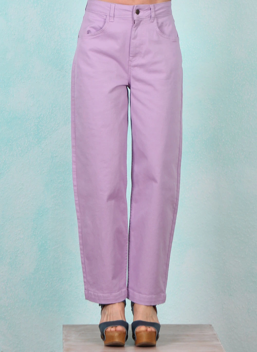 Hose, High Waist Olotte Remade, soft-lilac-herb - Bild 1