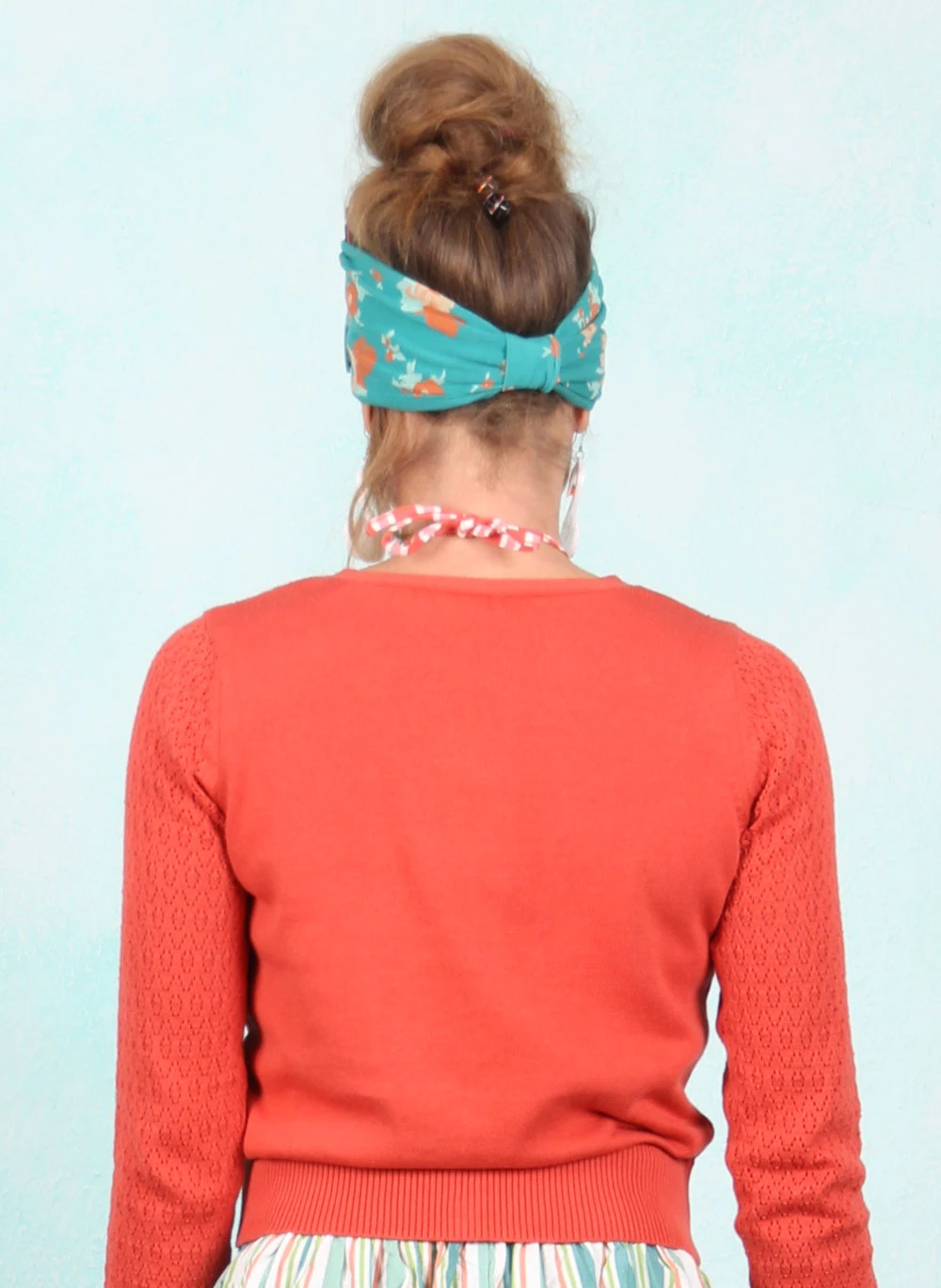 Cardigan, Sweet Petite, terra-cotta-crimson-red - Bild 3