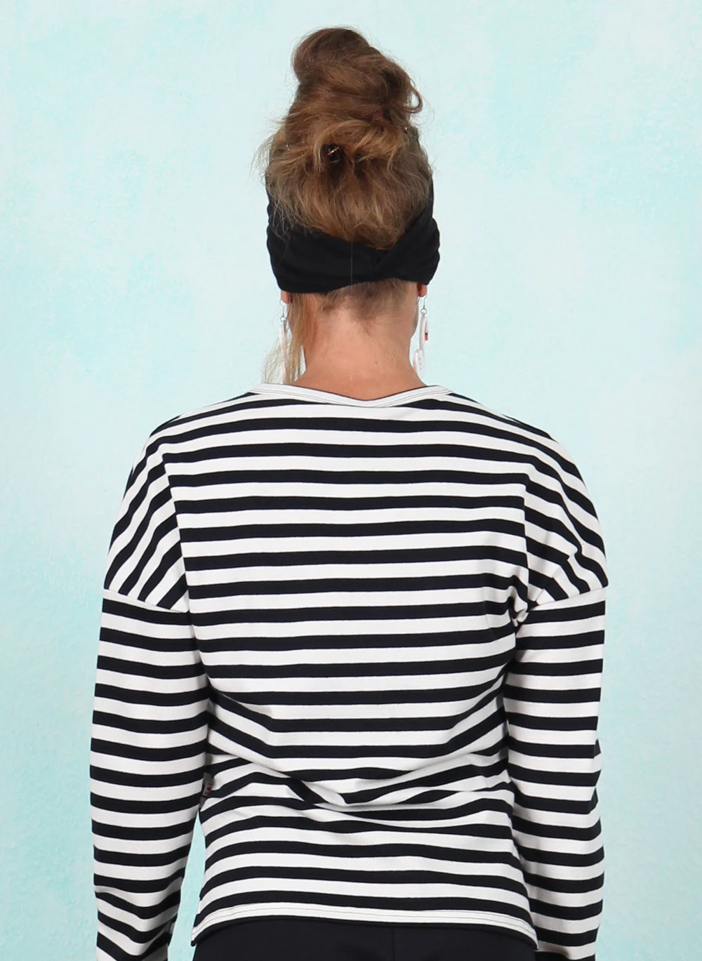 Shirt, Stereo Rainbow Crew, wizardy-black-stripes - Bild 3