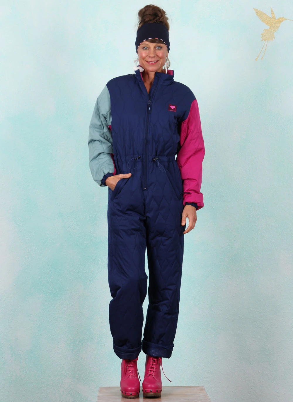 Jumpsuit, Snowerall, folklore-blue - Bild 1