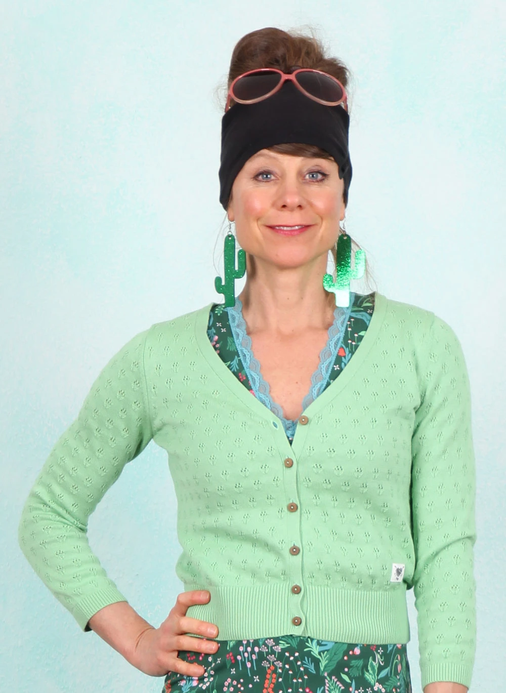 Cardigan, Sweet Petite, bright-leave-knit - Bild 3