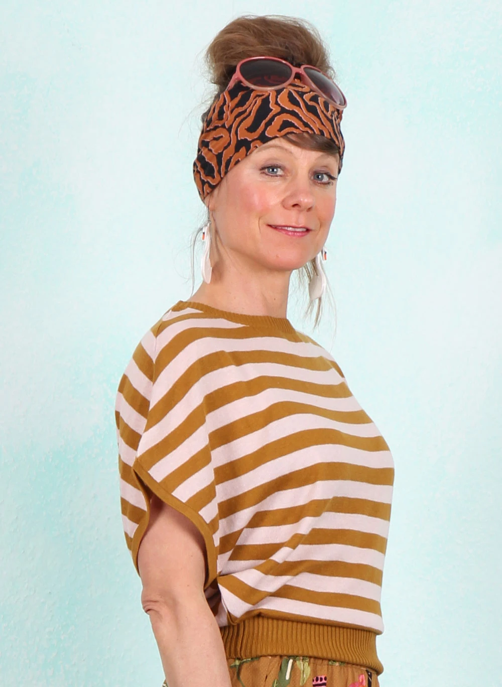 Shirt, Picnic Friend, chic-knit-stripe-brown - Bild 2