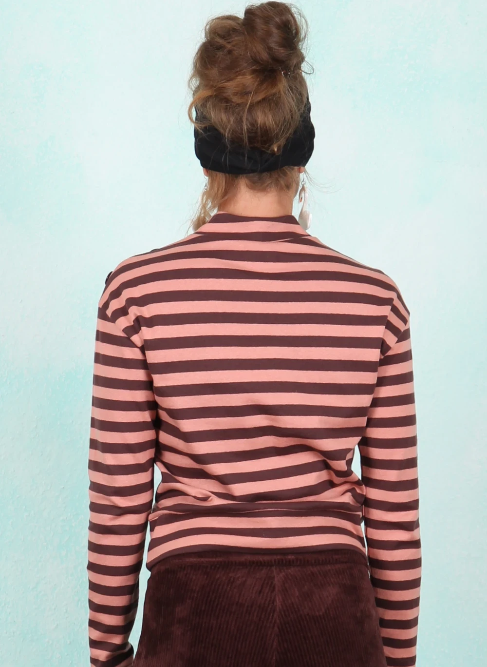 Shirt, Stereo Rainbow Seafarer, dusty-brown-line-stripes - Bild 3