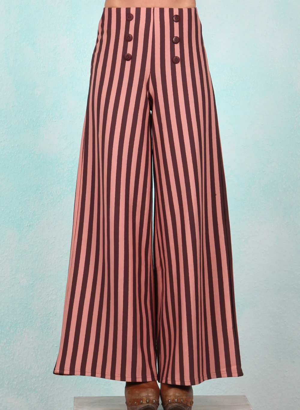 Hose, Stereo Rainbow Sailorette, dusty-brown-line-stripes - Bild 1