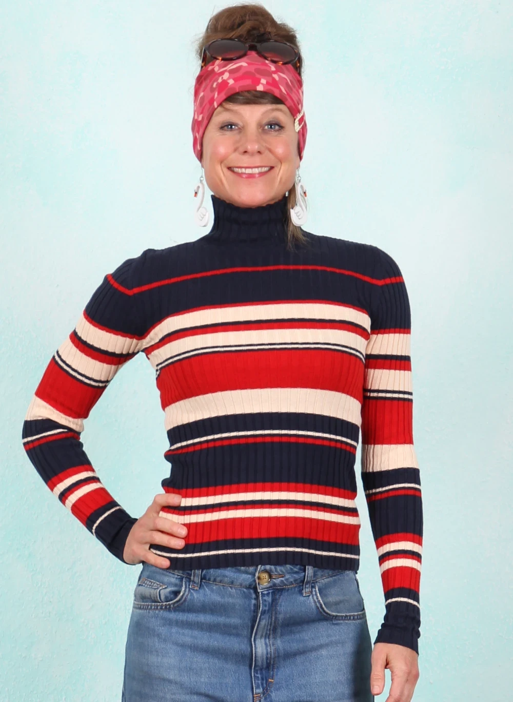 Pullover, Jazz & Chill Out, vintage-varsity-stripe - Bild 1