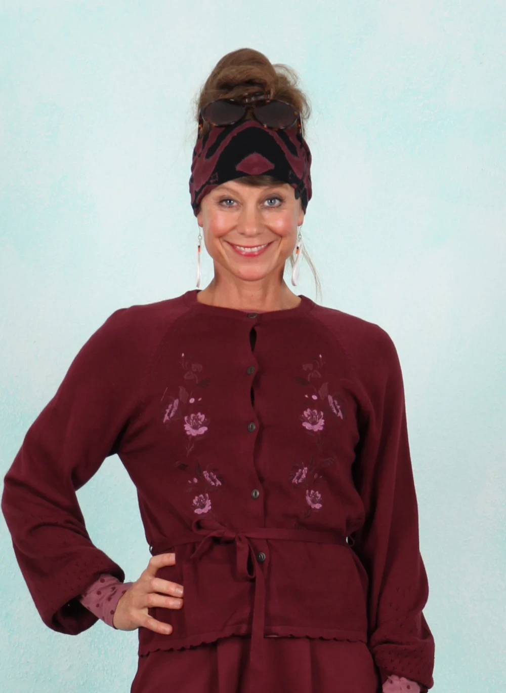 Cardigan, Tender Thoughts, burgundy-dream-knit - Bild 1