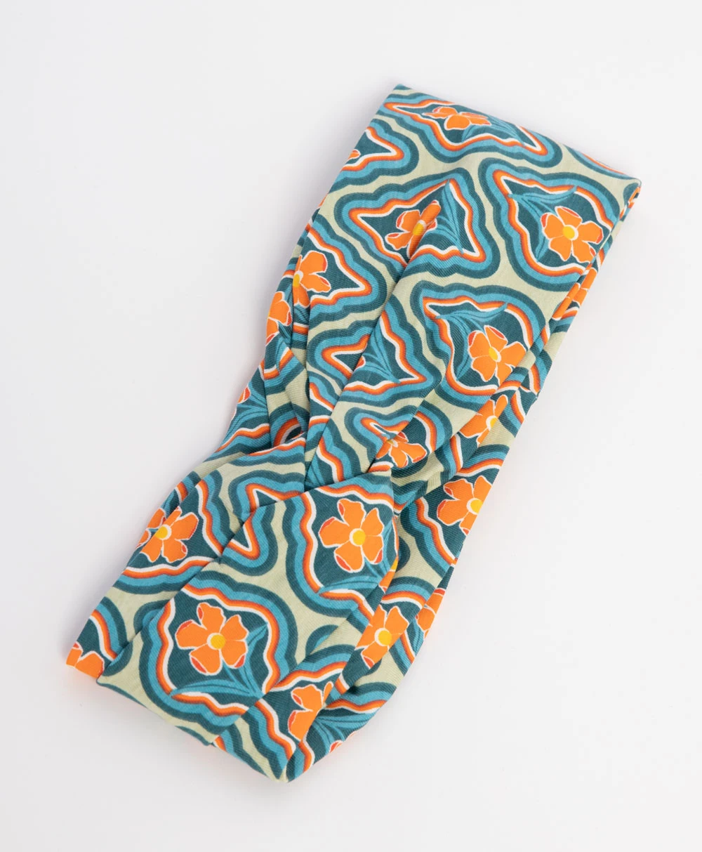 Haarband, Hot Knot Wrap, flowers-mirror-of-joy - Bild 2
