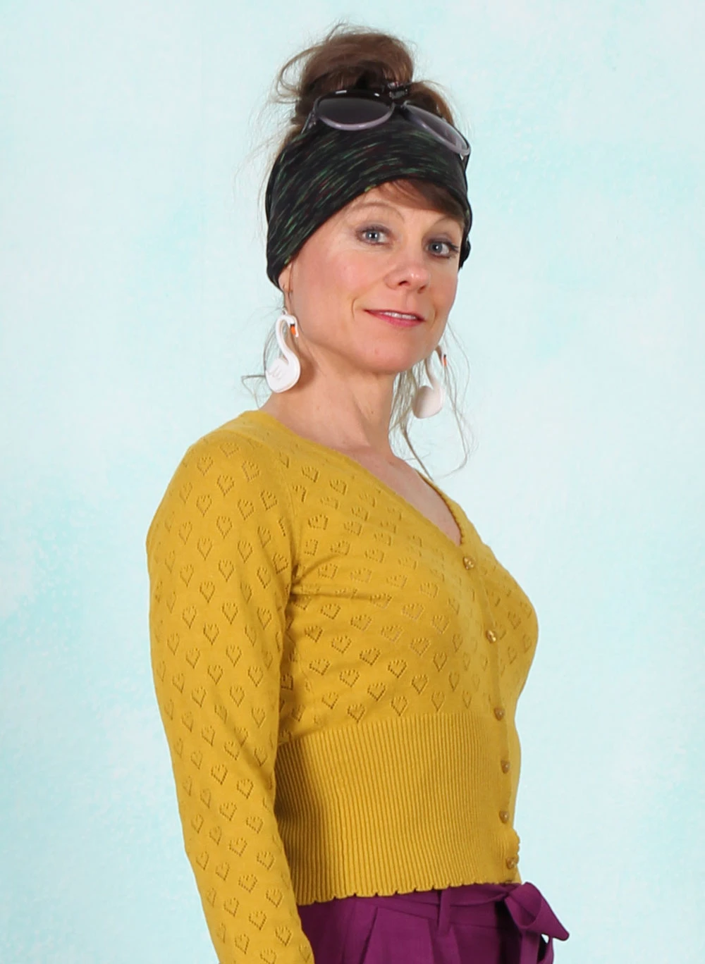 Cardigan, 07050-806, yellow - Bild 2