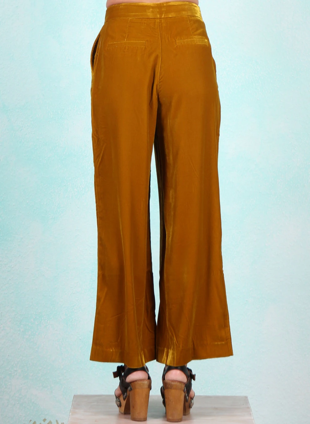 Samt-Hose, 08627-876, gold - Bild 3