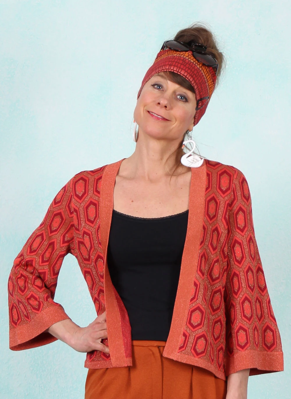 Cardigan, 08756-941, orange - Bild 1
