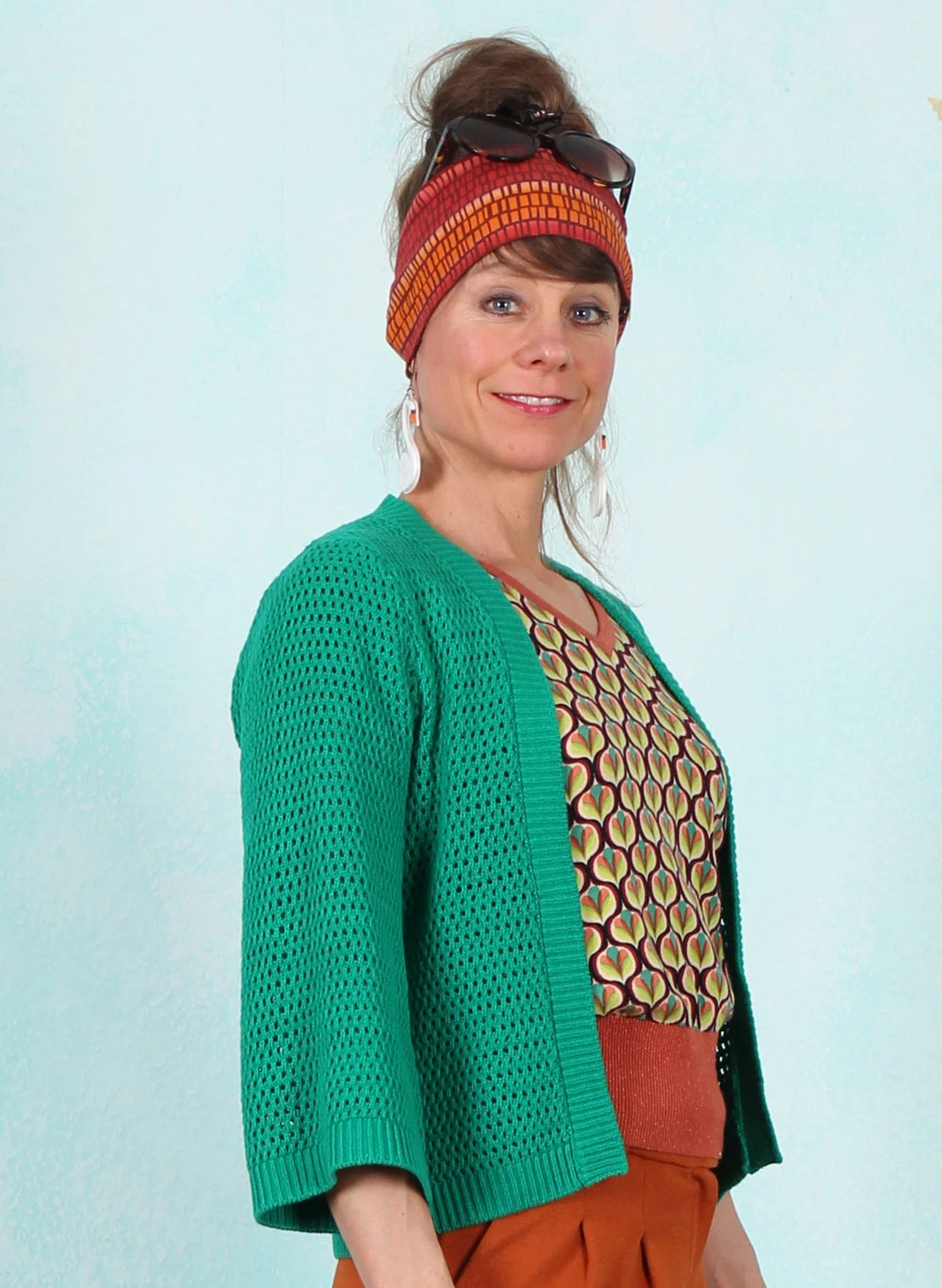 Cardigan, 08767-257, green - Bild 2