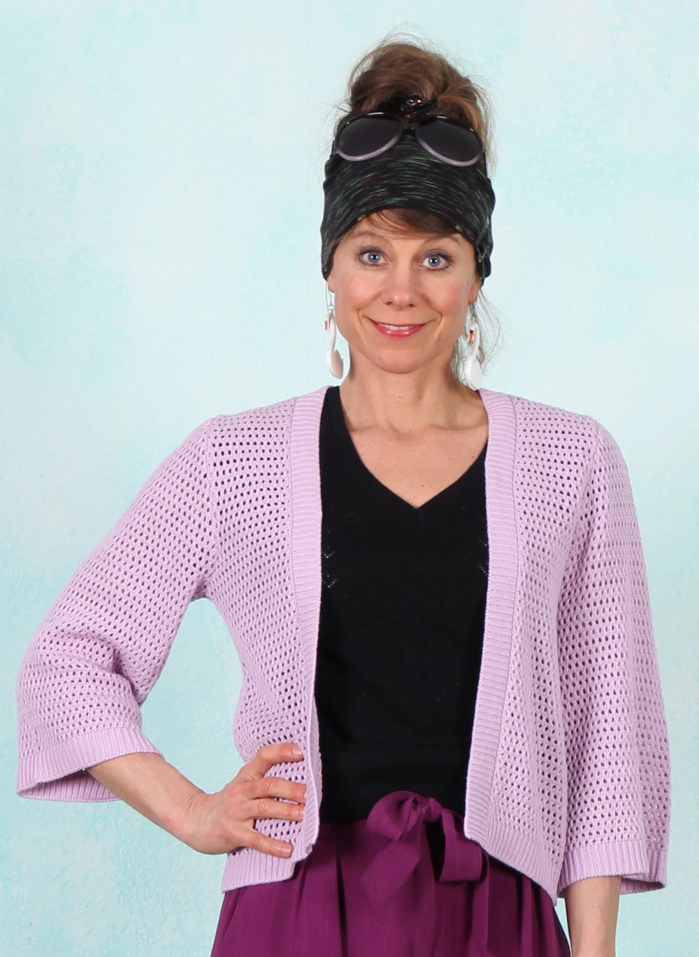 Cardigan, 08767-516, lilac - Bild 1