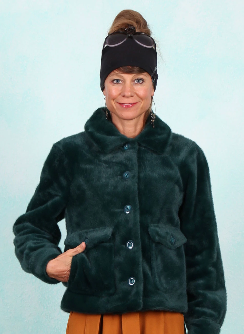 Jacke, 09083-200, green-petrol - Bild 1