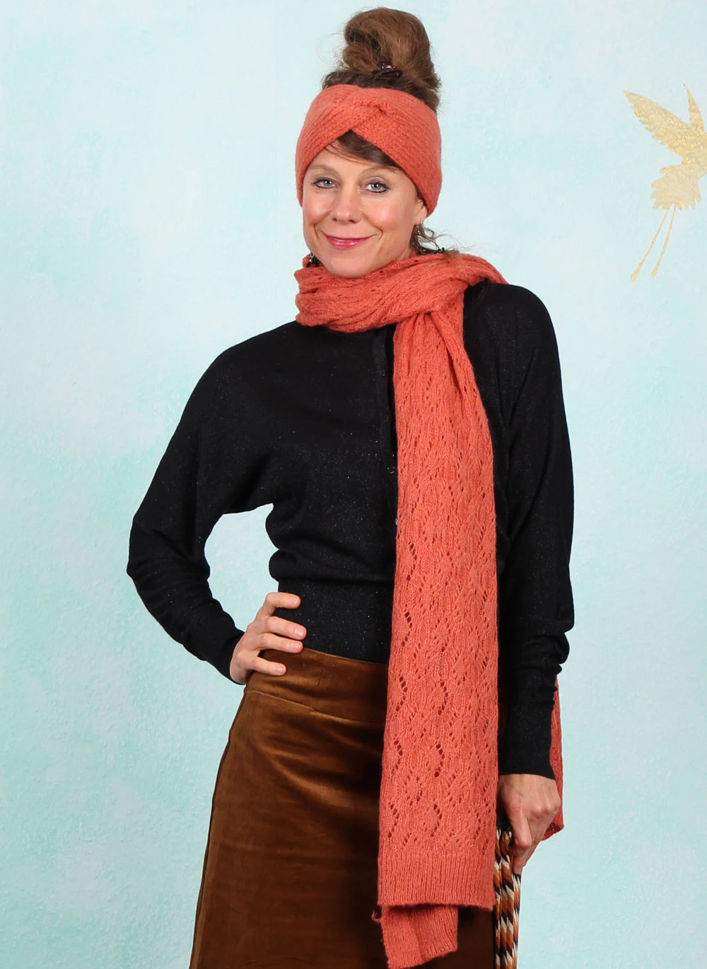 Schal, 09119-980, dark-orange - Bild 1