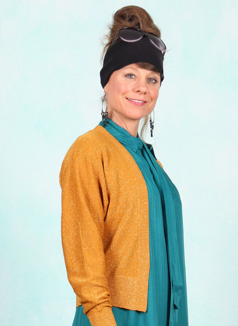 Cardigan, 09668-823, sparkling-gold-orange - Bild 2