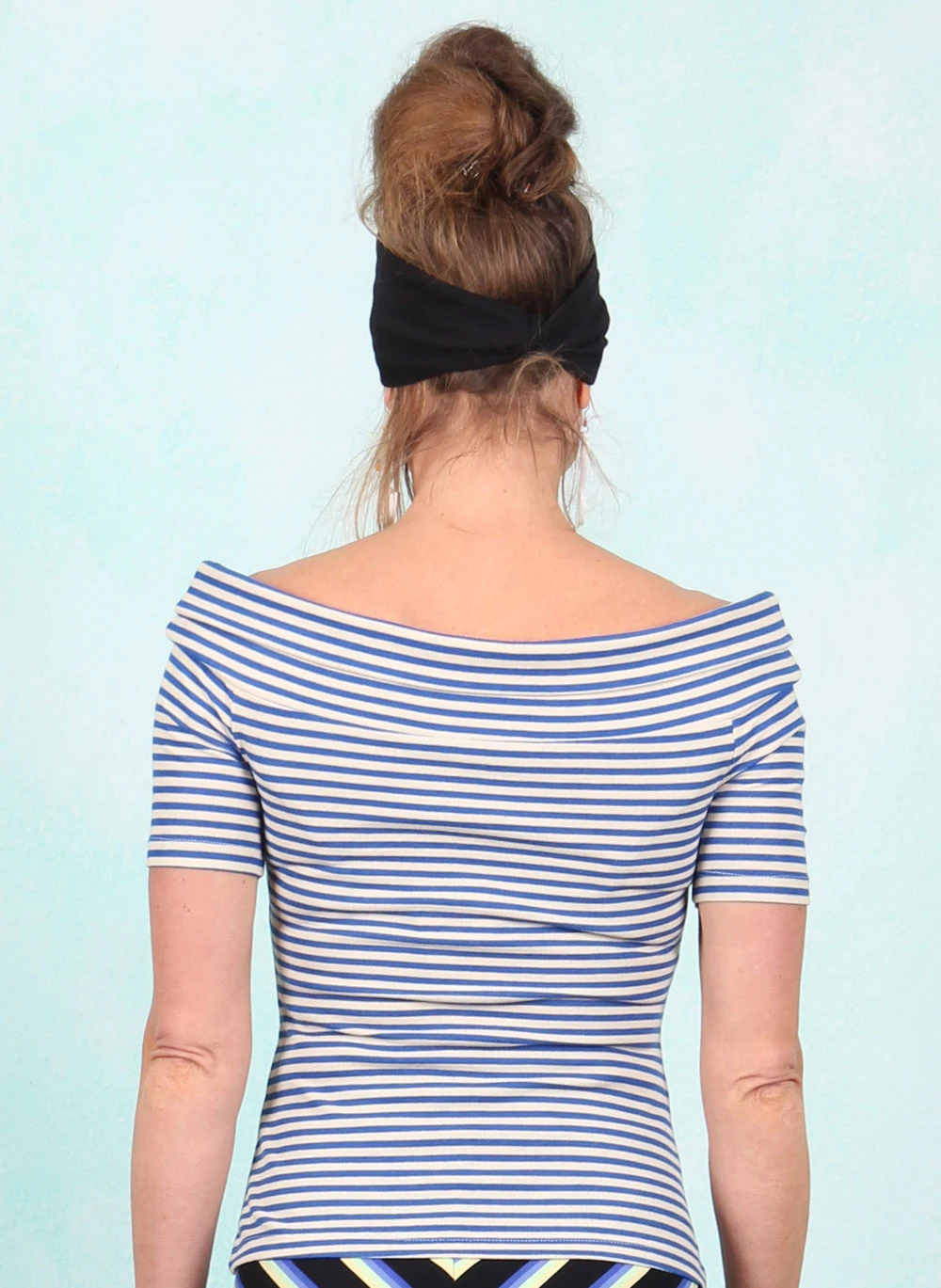 Shirt, 09805-490, blue-white - Bild 3
