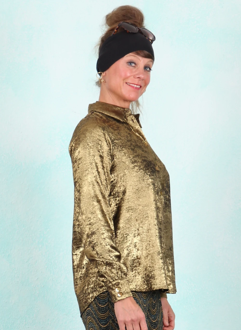 Bluse, 10063-093, gold - Bild 2