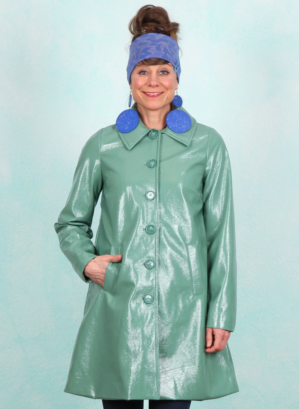 Mantel, 10430-247, mint-green - Bild 1