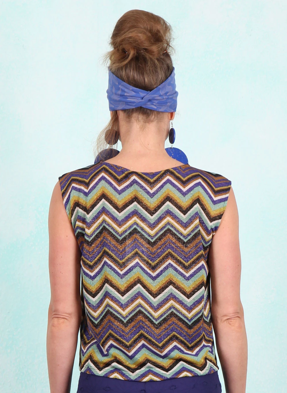 Top, 10448-465, sparkling-blue-multi - Bild 3