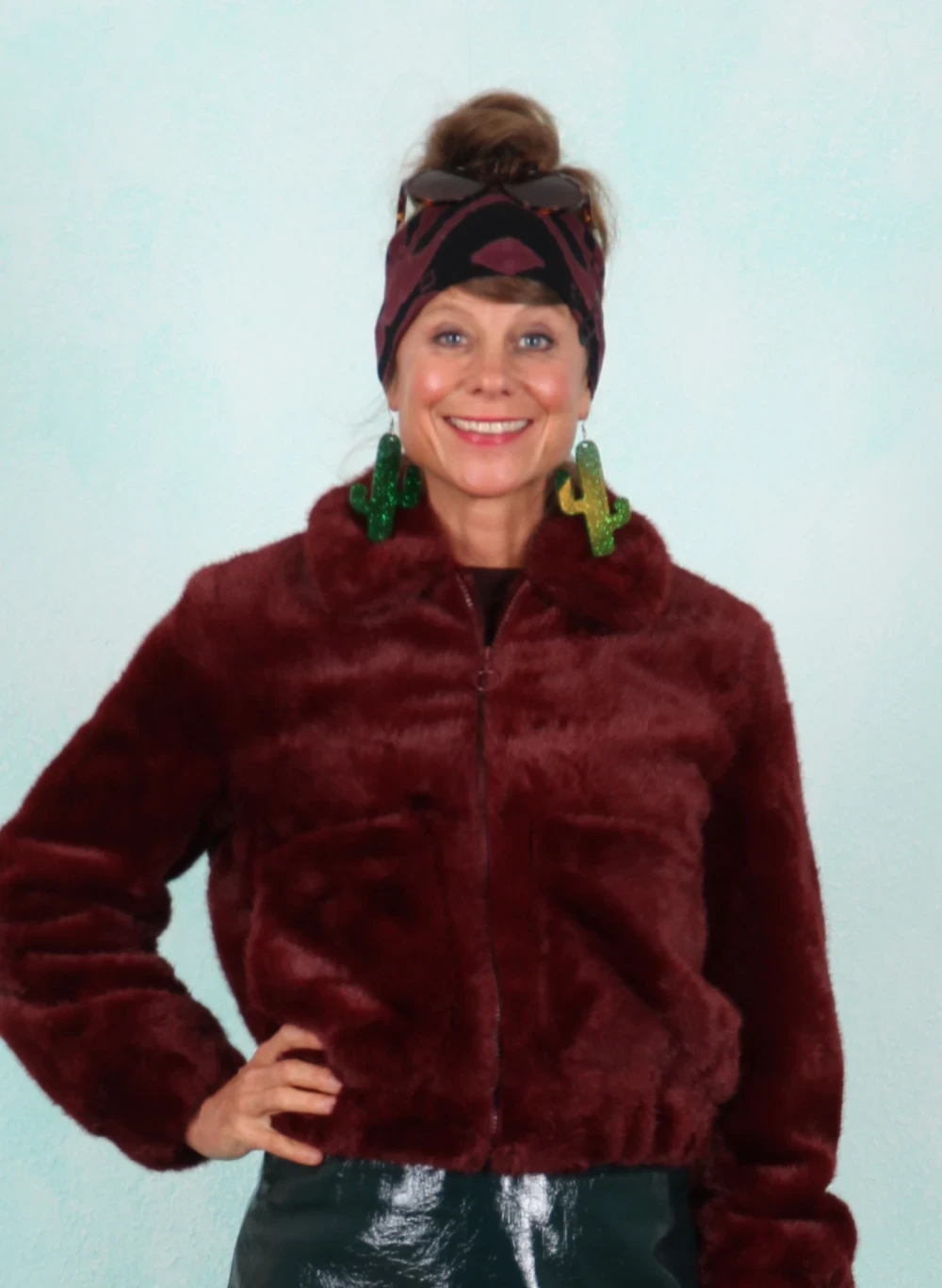 Jacke, 10652-600, wine - Bild 1