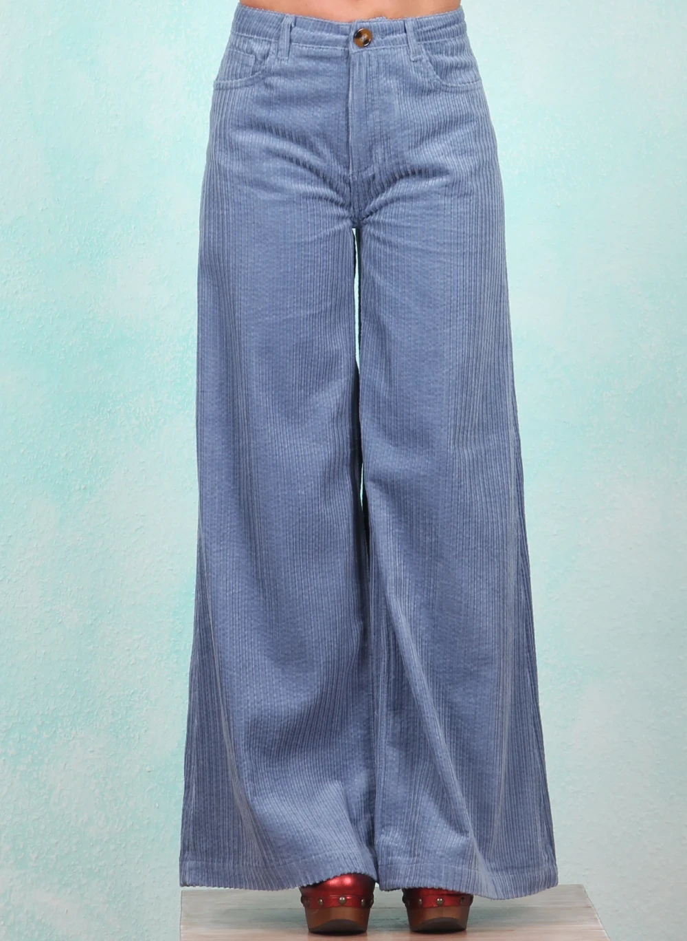 Cord-Hose, 10848-428, light-blue - Bild 1