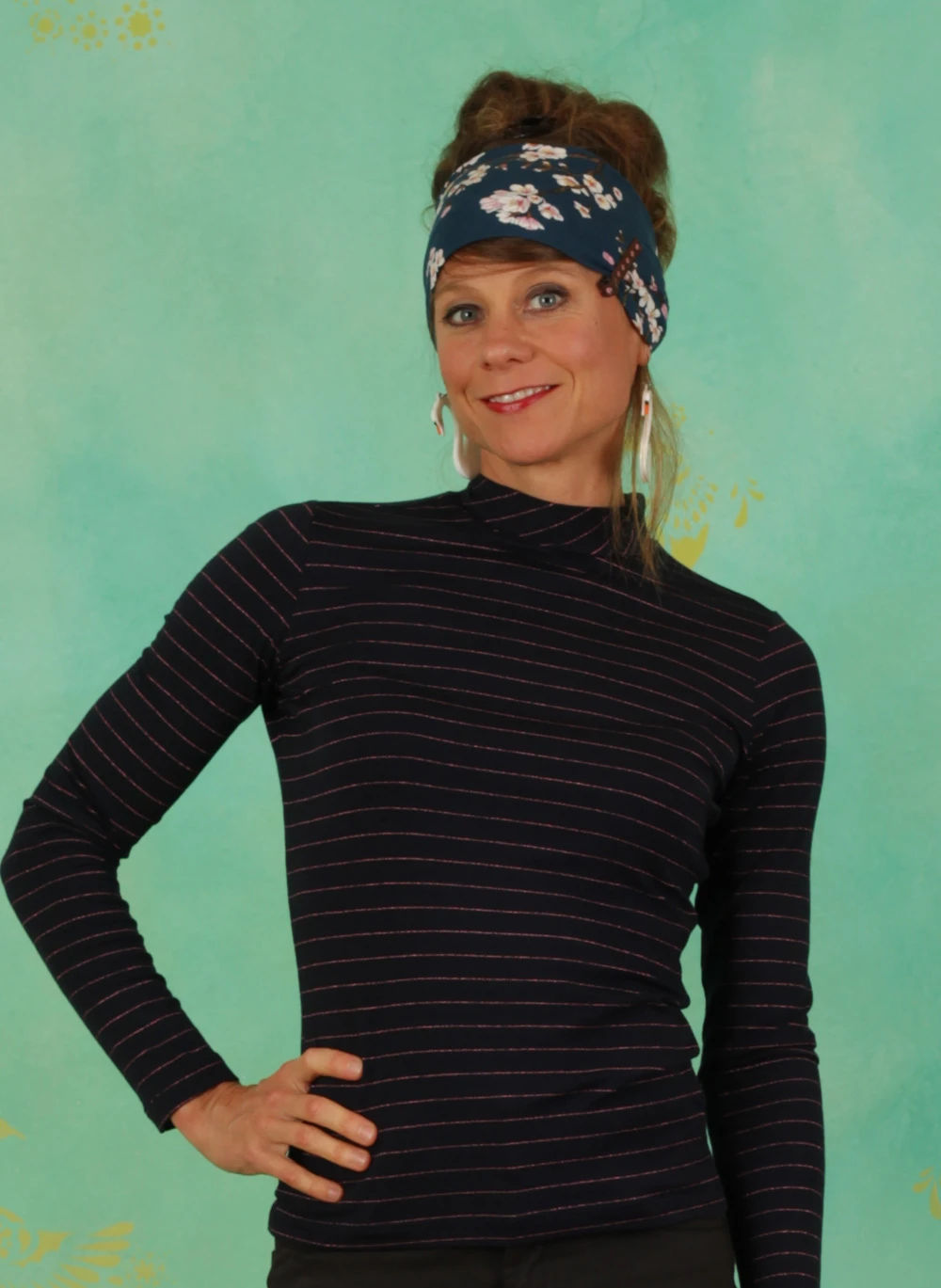 Shirt, 12203B, stripes-blue - Bild 1