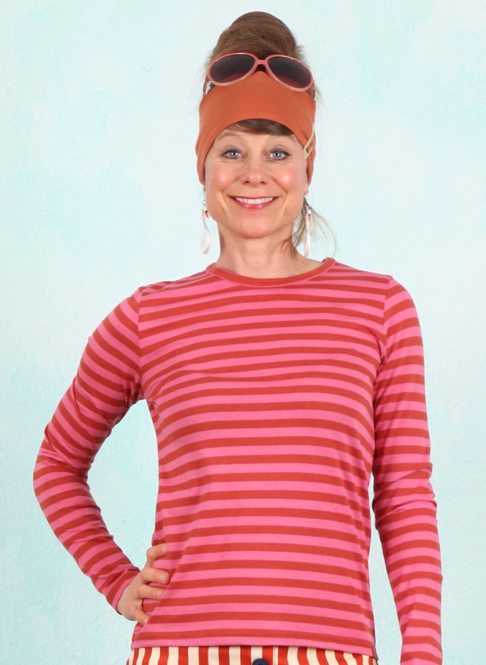 Shirt, 12276-0539, pink-rust - Bild 1