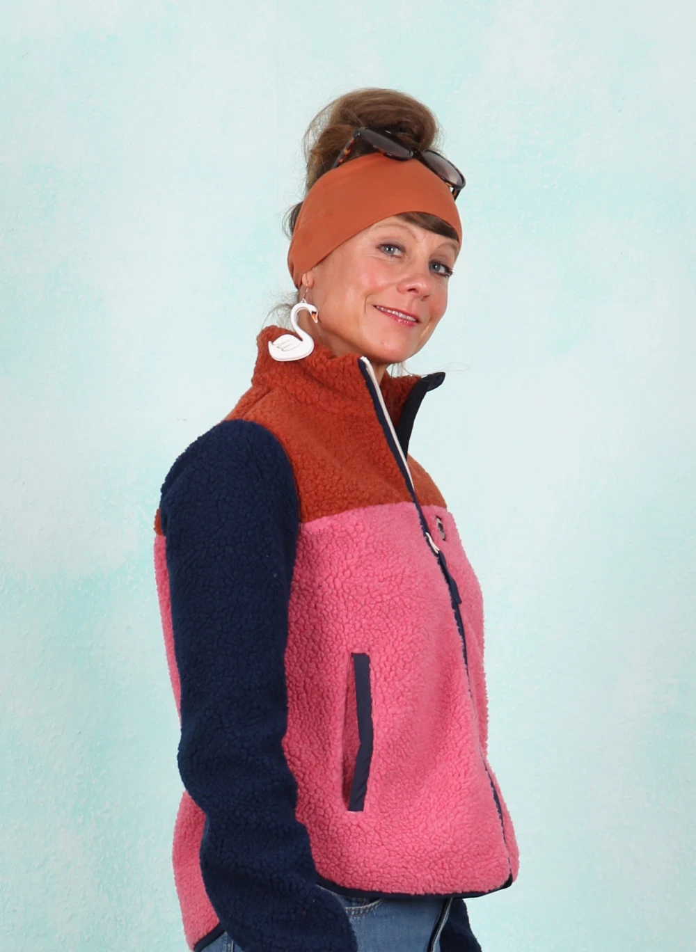 Fleece-Jacke, 12397-05806, pink-multi - Bild 2