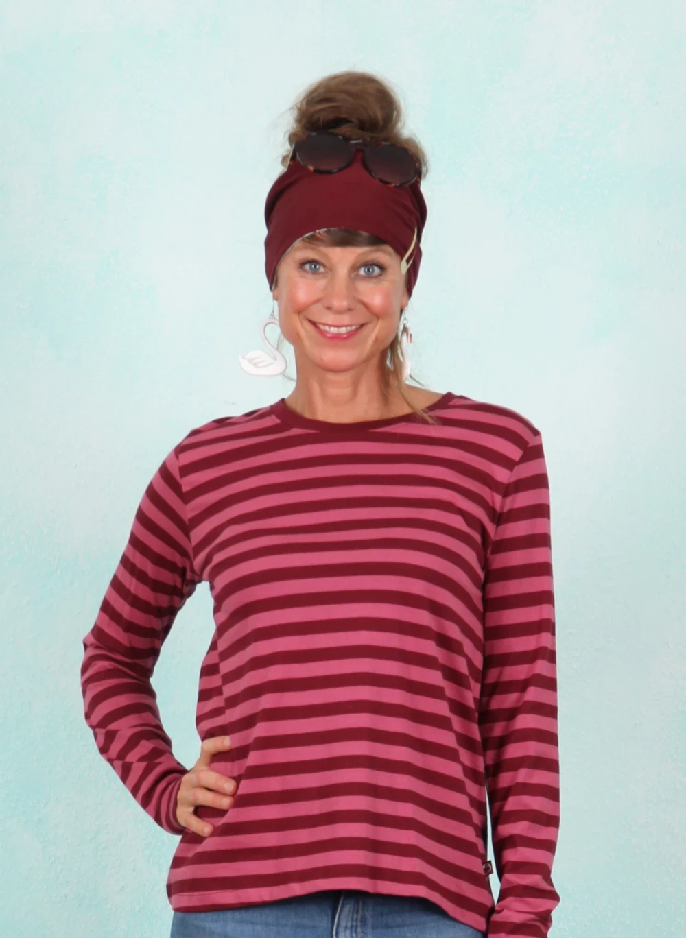 Shirt, 12539-05979, dark-pink - Bild 1